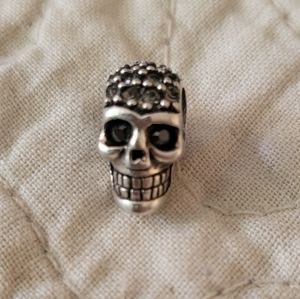 Sugar skull 925 silver charm